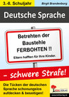 Buchcover Deutsche Sprache - schwere Strafe!