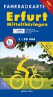 Buchcover Fahrradkarte Erfurt, Mittelthüringen