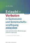 Buchcover Erlaubt - Verboten in Gastronomie und Gemeinschaftsverpflegung 2008/2009