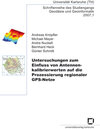 Buchcover Untersuchungen zum Einfluss von Antennenkalibrierwerten auf die Prozessierung regionaler GPS-Netze