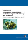 Buchcover Grundlegende Untersuchungen zur biotechnologischen Kultivierung von Schwämmen : Massenbilanzierung bei Aplysina aerophob