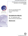 Buchcover Geodätische Woche