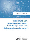 Buchcover Realisierung von Softwareproduktlinien durch Komposition von Belangimplementierungen
