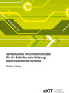 Buchcover Semantisches Informationsmodell für die Betriebsunterstützung dienstorientierter Systeme