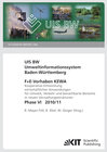 Buchcover Umweltinformationssystem Baden-Württemberg. F+E Vorhaben KEWA. Kooperative Entwicklung wirtschaftlicher Anwendungen für 