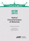 Buchcover OCM 2013 - Optical Characterization of Materials - conference proceedings