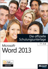 Buchcover Microsoft Word 2013 - Die offizielle Schulungsunterlage (77-418)