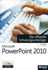 Buchcover Microsoft PowerPoint 2010 - Die offizielle Schulungsunterlage (77-883)