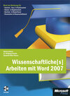 Buchcover Wissenschaftliche[s] Arbeiten mit Word 2007