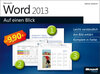 Buchcover Microsoft Word 2013 auf einen Blick