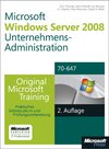 Buchcover Windows Server 2008 Unternehmensadministration - Original Microsoft Training für Examen 70-647, 2. Auflage