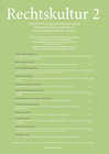Buchcover Rechtskultur 2 – Zeitschrift für Europäische Rechtsgeschichte (Heft 2):