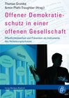 Buchcover Offener Demokratieschutz in einer offenen Gesellschaft
