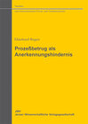 Buchcover Prozeßbetrug als Anerkennungshindernis