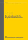 Buchcover Der schiedsrechtliche Acquis communautaire