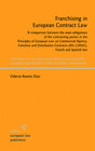 Buchcover Franchising in European Contract Law