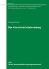 Buchcover Der Künstlerexklusivvertrag