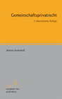 Buchcover Gemeinschaftsprivatrecht