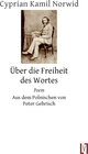 Buchcover Über die Freiheit des Wortes