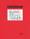 Buchcover Inskriptionen No. 7 - gedankenschutt, traumklamauk