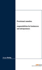 Buchcover Provisional remedies – responsibilities for freelancers and entrepreneurs