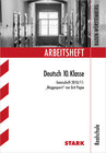 Buchcover STARK Arbeitsheft Realschule - Deutsch: Weggesperrt von Grit Poppe