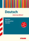 Buchcover STARK Deutsch - Auf einen Blick! Gymnasium - Epochen der deutschen Literatur