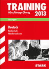 Buchcover Abschluss-Prüfungsaufgaben Realschule Niedersachsen / Lösungsheft zu Deutsch 2013