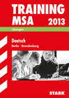 Buchcover Training Mittlerer Schulabschluss Berlin/Brandenburg / Lösungsheft zu Deutsch MSA 2013