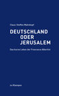 Buchcover Deutschland oder Jerusalem
