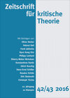 Buchcover Zeitschrift für kritische Theorie / Zeitschrift für kritische Theorie, Heft 42/43