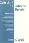 Buchcover Zeitschrift für kritische Theorie / Zeitschrift für kritische Theorie, Heft 3