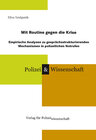 Buchcover Mit Routine gegen die Krise