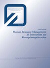 Buchcover Human Resource Management als Instrument zur Korruptionsprävention