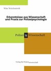 Buchcover Neue Erkenntnisse aus Wissenschaft und Praxis zur Polizeipsychologie