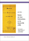 Buchcover Manifest des freien Urchristenthums an das deutsche Volk (1848)