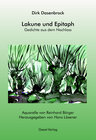 Buchcover Lakune und Epitaph