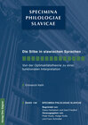 Buchcover Die Silbe in den slawischen Sprachen. Von der Optimalitätstheorie zu einer funktionalen Interpretation