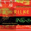 Buchcover Rilke Projekt. "Weltenweiter Wandrer"