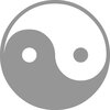 Buchcover Yin-Yang Aufkleber