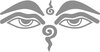 Buchcover Buddhas Eyes Aufkleber