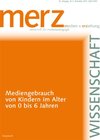 Buchcover Mediengebrauch von Kindern im Alter von 0 bis 6 Jahren