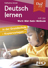 Buchcover DaZ Fit: Deutsch lernen mit der Wort-Bild-Satz-Methode in der Grundschule – Kopiervorlagen