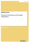 Buchcover Electronic Procurement auf virtuellen Marktplätzen