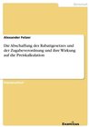 Buchcover Die Abschaffung des Rabattgesetzes und der Zugabeverordnung und ihre Wirkung auf die Preiskalkulation