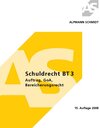 Buchcover Schuldrecht BT 3 Auftrag, GoA, Bereicherungsrecht