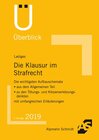 Buchcover Die Klausur im Strafrecht