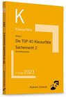 Buchcover Die TOP 40 Klausurfälle Sachenrecht 2