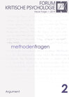 Buchcover Forum Kritische Psychologie / Methodenfragen