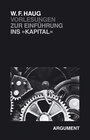 Buchcover Vorlesungen zur Einführung ins Kapital